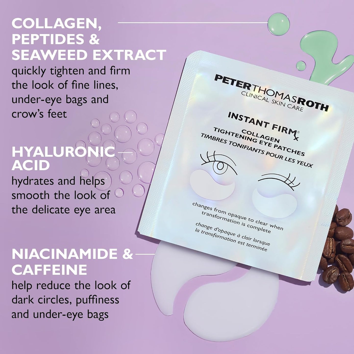Instant FIRMx® Collagen Tightening Eye Patches | Eye Patches For Firming Under-Eye Bags & Wrinkles | Eye Masks For Puffiness