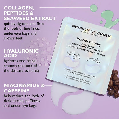 Instant FIRMx® Collagen Tightening Eye Patches | Eye Patches For Firming Under-Eye Bags & Wrinkles | Eye Masks For Puffiness