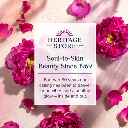 HERITAGE STORE Castor Oil Roll On Nourishing Treatment - Targeted Hydration for Skin Care, Hair Care, Quick and Easy Castor Oil Pack Wrap - Hexane Free, Vegan, Cruelty Free（3oz）-XDX