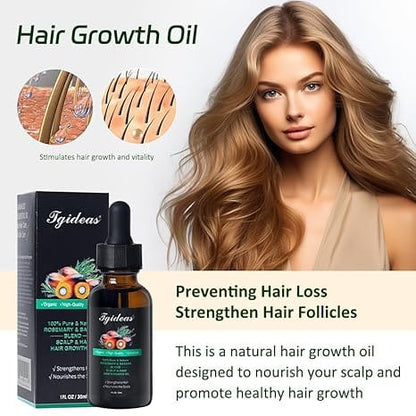 Rosemary Batana Oil - Organic Hair Growth -for Scalp & Hair Strengthening - All Hair Types Treatment Oil - Eyebrow & Eyelash Nourishing—HHW