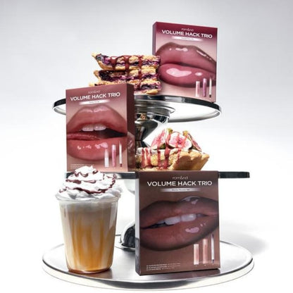 rom&nd LIP VOLUME HACK TRIO (3 Shades, Lip Mate Pencil 0.5g & Melting Balm 3.5g & Color Gloss 4g)