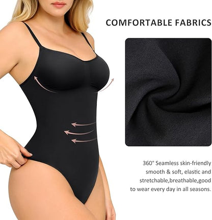 Shapewear Bodysuit Tummy Control Faja for Women Seamless Sculpting Butt Lifter Body Shaper