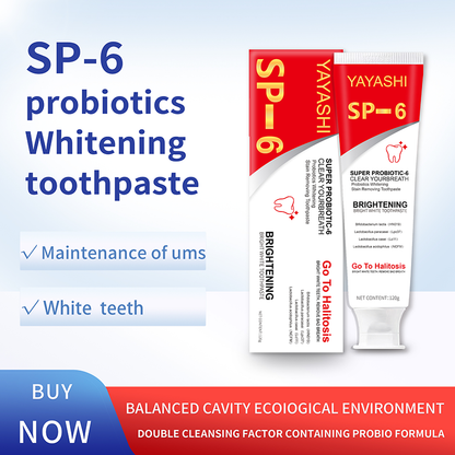 SP-6 Probiotics Whitening Toothpaste,Fresh Breath Toothpaste-MC