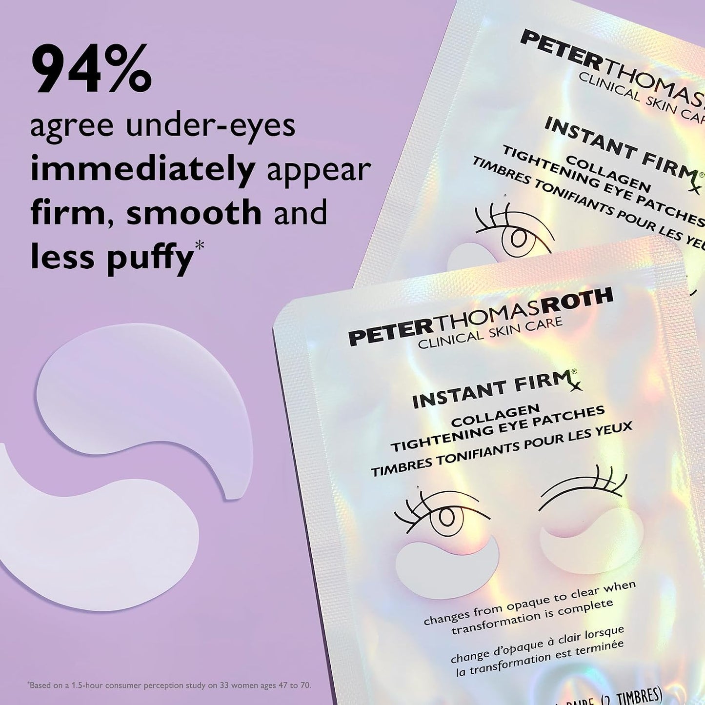 Instant FIRMx® Collagen Tightening Eye Patches | Eye Patches For Firming Under-Eye Bags & Wrinkles | Eye Masks For Puffiness
