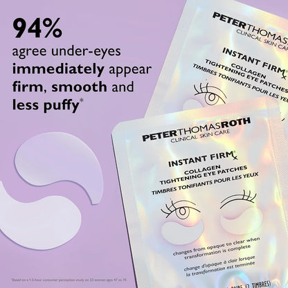 Instant FIRMx® Collagen Tightening Eye Patches | Eye Patches For Firming Under-Eye Bags & Wrinkles | Eye Masks For Puffiness