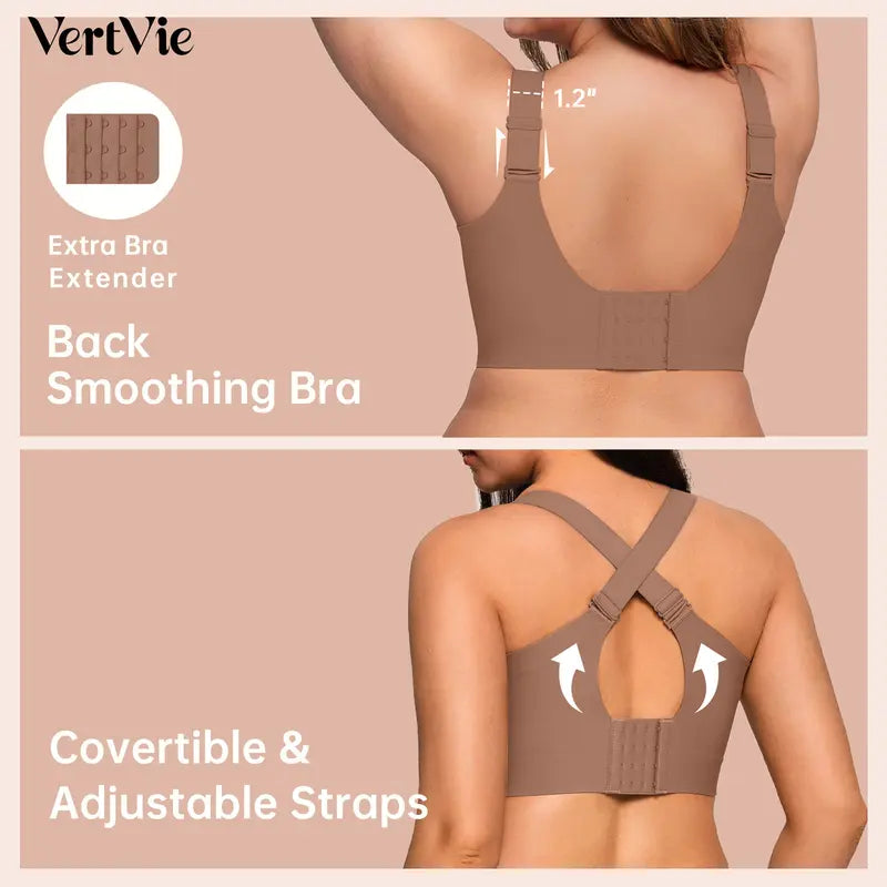 GRACE Classic T-Shirt Bra, Jelly Bras, Wireless Full Coverage for All Day Comfort