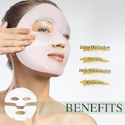 Deep Collagen Overnight Mask Facial Hydrogel Masks with low molecular weight collagen for elasticity, firming, and moisturizing