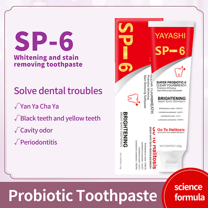 SP-6 Probiotics Whitening Toothpaste,Fresh Breath Toothpaste-MC