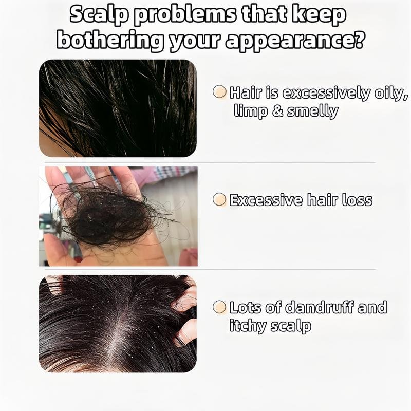 REMIMPI Anti-Hair Fall Hair Loss Treatment Shampoo Oil Control Anti dandruff Haircare Ginseng Ginger Help Hair Growth Jojoba Oat Repair Reduce Hair Loss Scalp Cleanser Conditioner 300ML—XDX