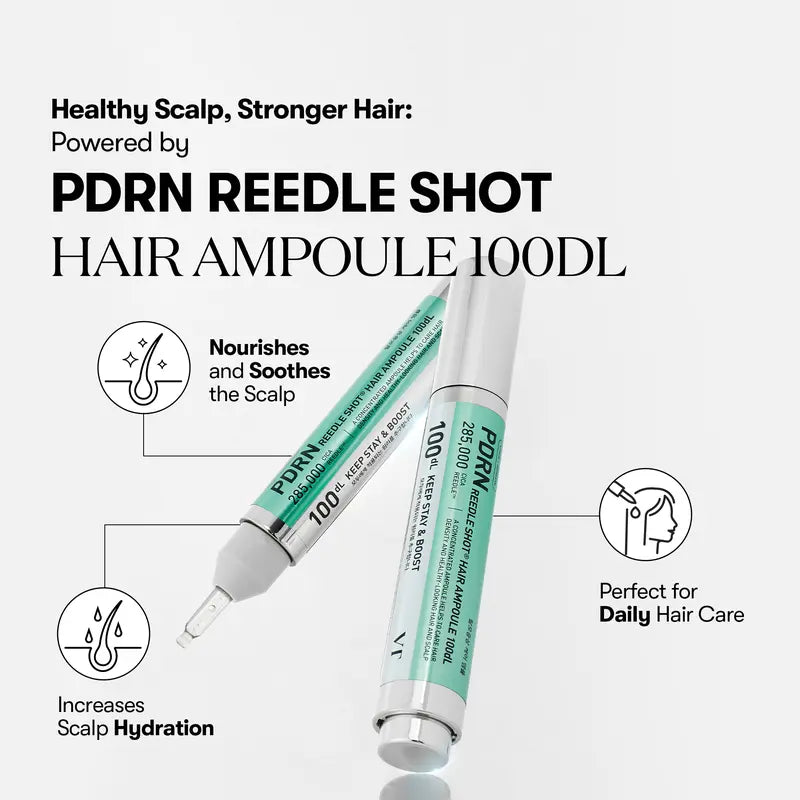 PDRN Reedle Shot Hair Ampoule 100dl 15ml | Hair Growth Hair loss treatment ampoule serum