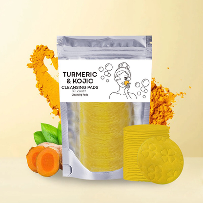 BUY 1 GET 1 FREE-ESSENTIALS Turmeric Cleansing Exfoliating Pads Facial Cleansing Skincare-xdx