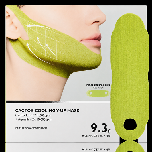 Cooling V-Line Lifting Band with Cactus Cooling Reduce Puffiness & Pore Tightening for Visible Pore Care Skin Repair