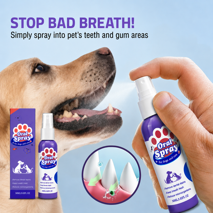 No-Brushing Pet Oral  Spray for Dogs & Cats🐾