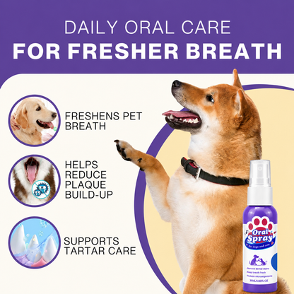 No-Brushing Pet Oral  Spray for Dogs & Cats🐾