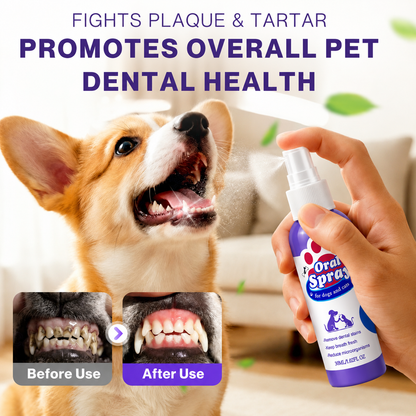 No-Brushing Pet Oral  Spray for Dogs & Cats🐾