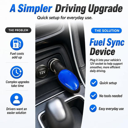 🚗 🎉2026 New Upgrade FuelShark Fuel Sync Device – Automotive Gas Saver for Cars & Trucks, Spill Saver-8CR5