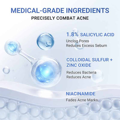 Dr.Leo 24H Acne Treatment Drying Lotion | Salicylic Acid + Sulfur + Niacinamide | Viral Product | Inflammation Relief, Post-Blemish Care & Oil Control