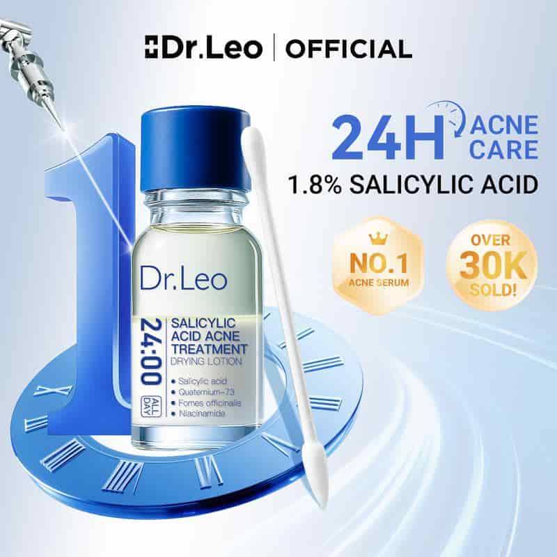 Dr.Leo 24H Acne Treatment Drying Lotion | Salicylic Acid + Sulfur + Niacinamide | Viral Product | Inflammation Relief, Post-Blemish Care & Oil Control
