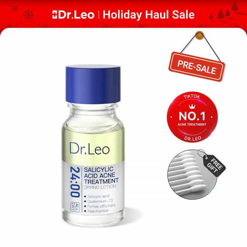 Dr.Leo 24H Acne Treatment Drying Lotion | Salicylic Acid + Sulfur + Niacinamide | Viral Product | Inflammation Relief, Post-Blemish Care & Oil Control