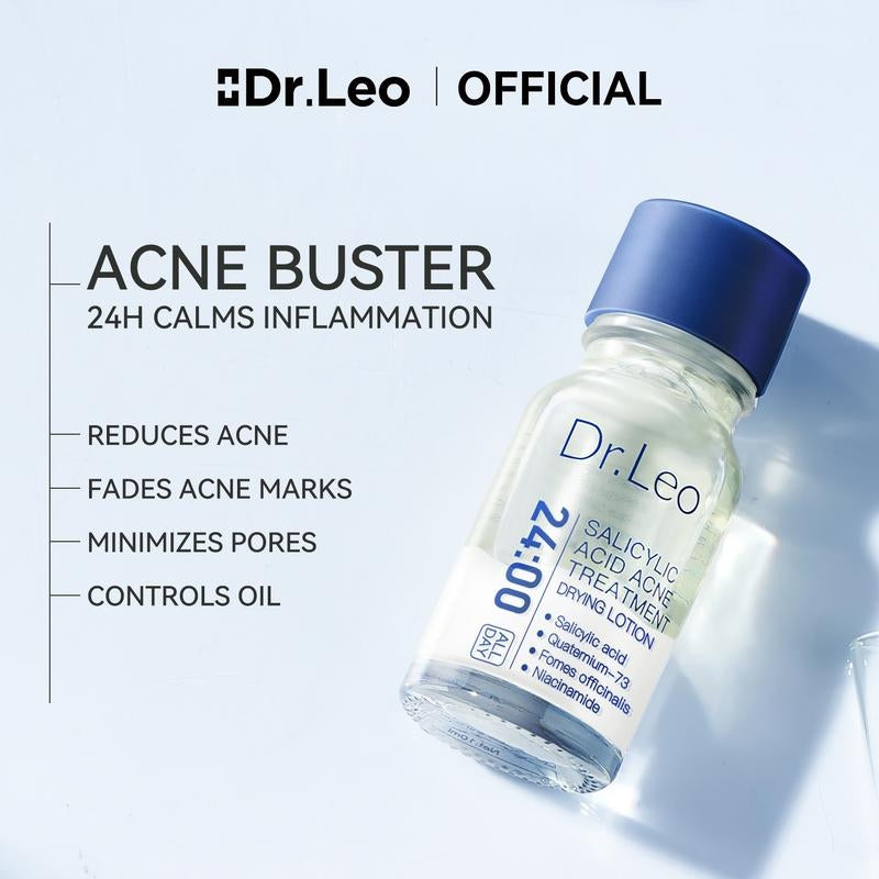 Dr.Leo 24H Acne Treatment Drying Lotion | Salicylic Acid + Sulfur + Niacinamide | Viral Product | Inflammation Relief, Post-Blemish Care & Oil Control