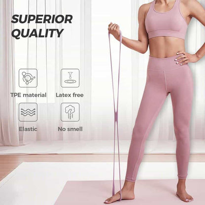 Resistance Bands Figure 8 Exercise Bands for Women 8 Shaped TPE Material for Arms Chest Expander Yoga Gym Fitness Muscle Training Equipment Stretching Gear