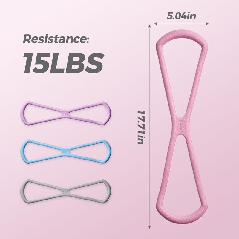 Resistance Bands Figure 8 Exercise Bands for Women 8 Shaped TPE Material for Arms Chest Expander Yoga Gym Fitness Muscle Training Equipment Stretching Gear