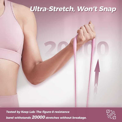 Resistance Bands Figure 8 Exercise Bands for Women 8 Shaped TPE Material for Arms Chest Expander Yoga Gym Fitness Muscle Training Equipment Stretching Gear