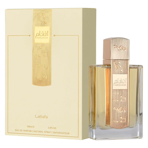 Lattafa Perfumes | Angham - Unisex Fragrance - Eau De Parfum | 3.4 oz (100 ml) | Mandarin - Ginger - Pink Pepper Fragrance-XDX