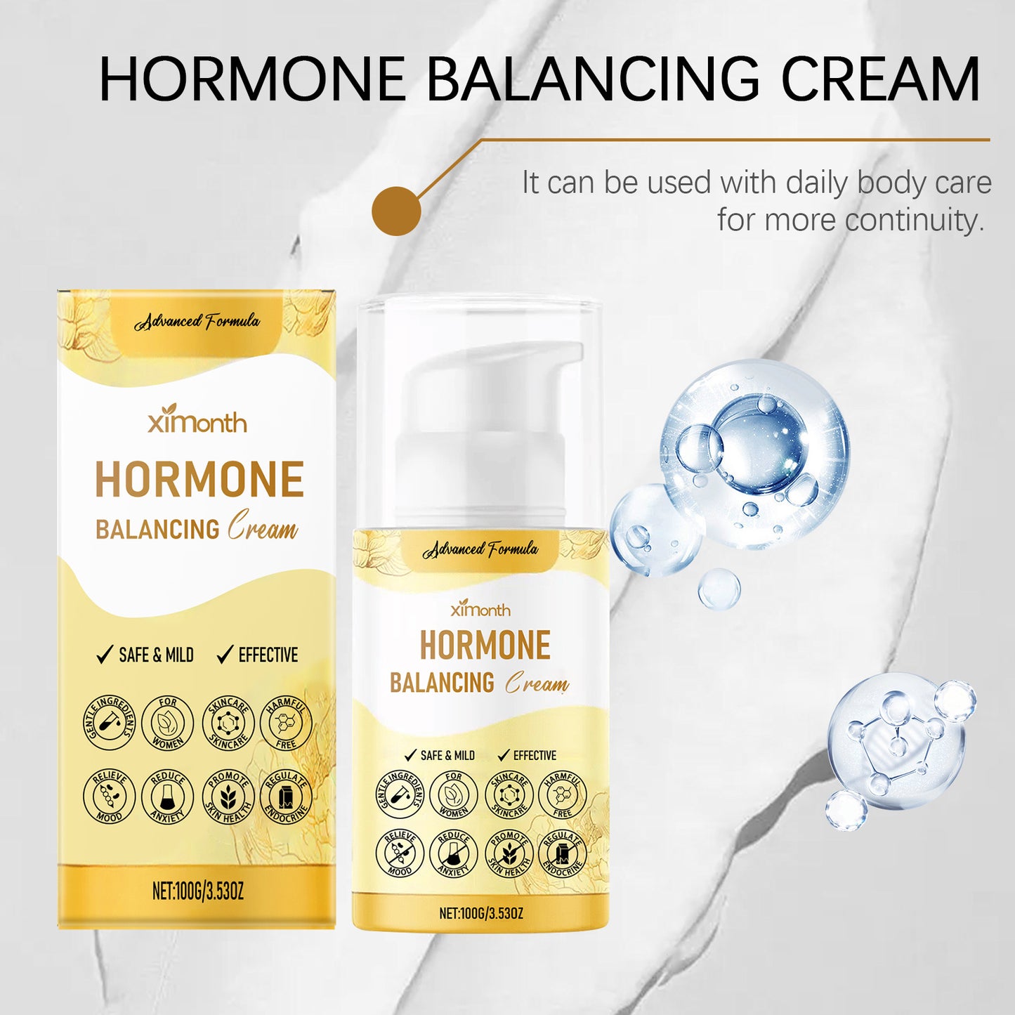 Progesto-Life Hormone Balance Cream for Women by SM Nutrition | Bioidentical, Micronized, & USP Certified | Dermatologist-Tested | Supports Menopause & Menstrual Comfort