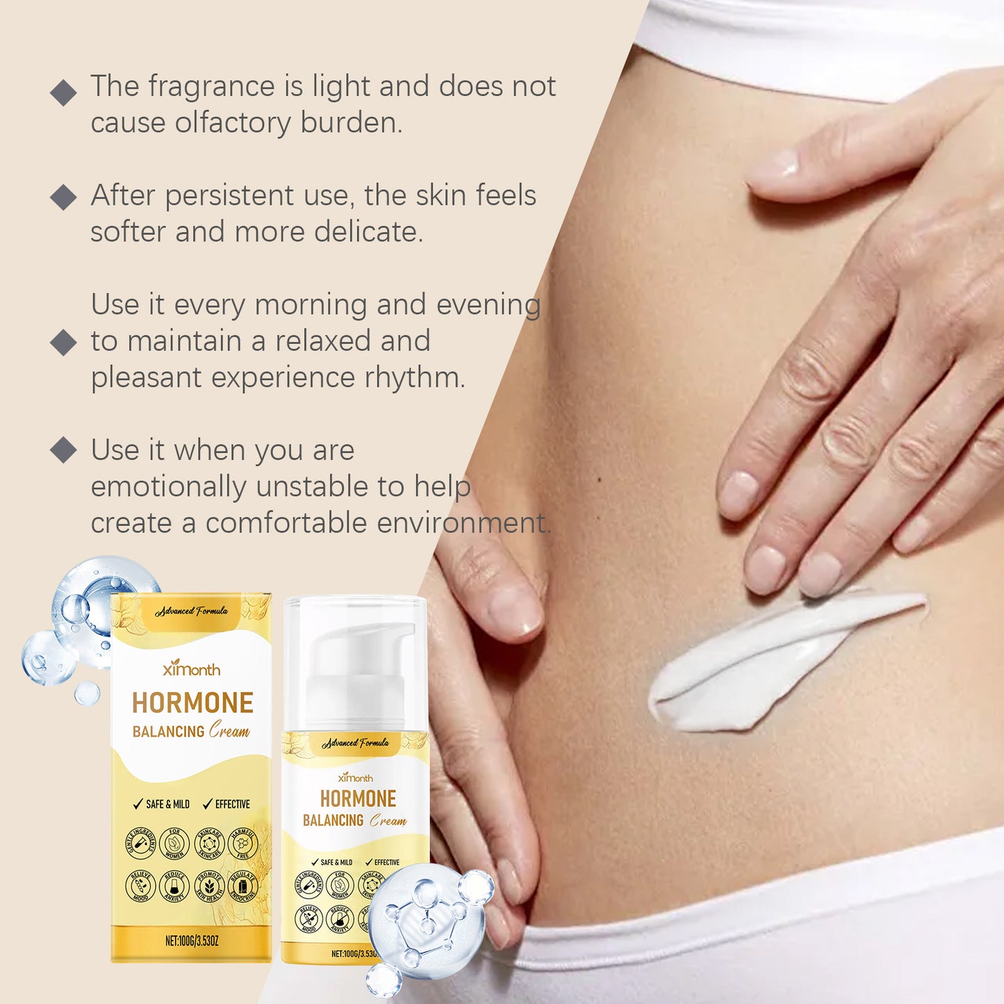 Progesto-Life Hormone Balance Cream for Women by SM Nutrition | Bioidentical, Micronized, & USP Certified | Dermatologist-Tested | Supports Menopause & Menstrual Comfort