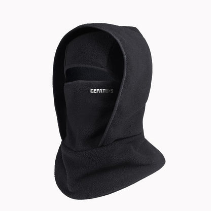 Outdoor Winter Warm Hat Neckband Integrated Cycling Mask Sports Ski Head Cover Neck Windproof Cold One-Piece Pullover Hat