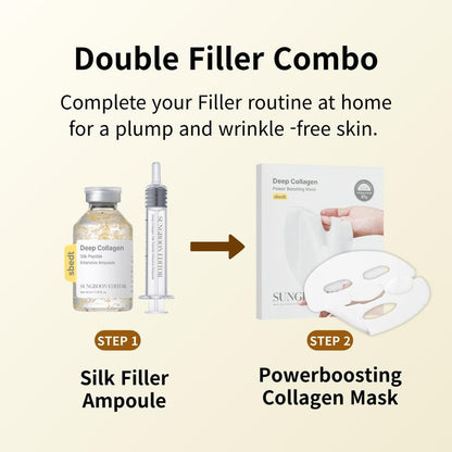Silk Lifting Peptide Ampoule | Wrinkle Care | Face-Lift at Home serum with Peptides & Deep Collagen | Plumping, Smooth, Anti aging Korean Skincare