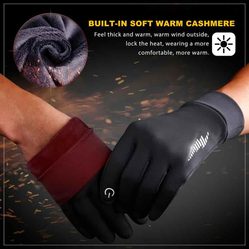 Winter Gloves Women Men Ski Gloves Liners Thermal Warm Touch Screen, Perfect for Cycling, Running, Driving, Hiking, Walking, Texting, Freezer Work, Gardening, and Daily Activities SRG102 winter gloves full finger