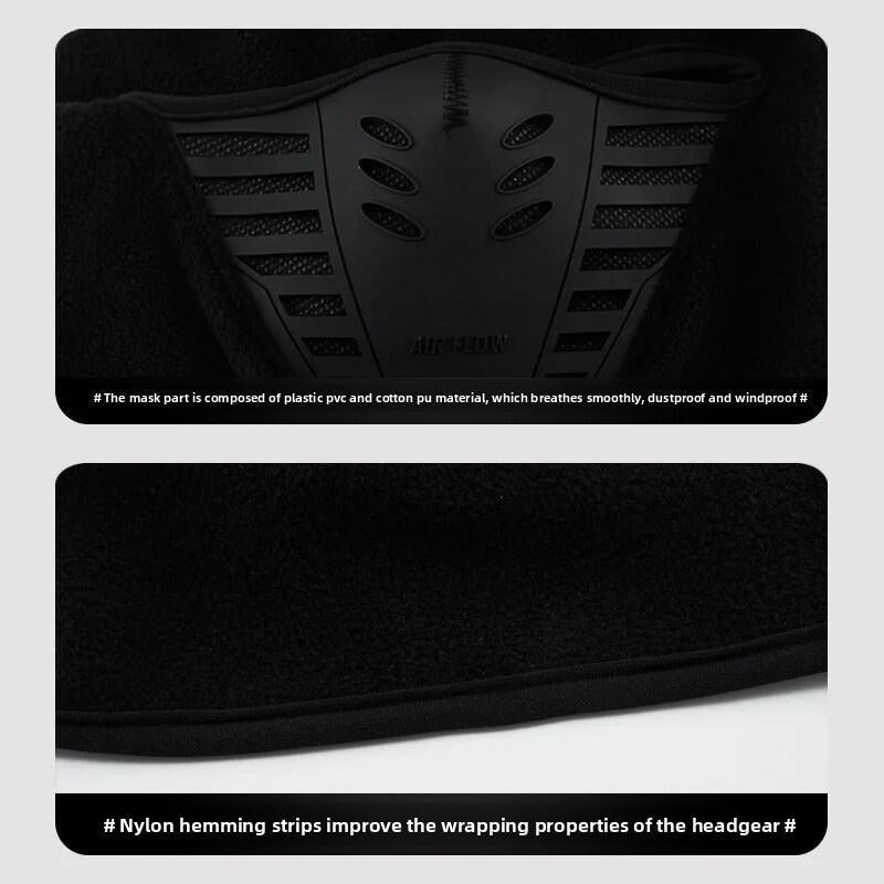 Winter Rider Warm Anti-Haze Balaclava Full Face Mask for Motorcycle Riding Cycling Ski Hood Cap Windproof Soft Outdoor Warm Bike Headwear