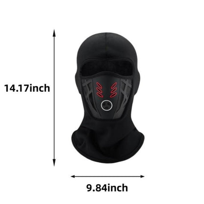 Winter Rider Warm Anti-Haze Balaclava Full Face Mask for Motorcycle Riding Cycling Ski Hood Cap Windproof Soft Outdoor Warm Bike Headwear