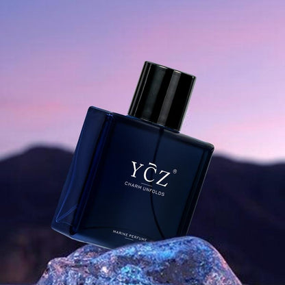 YCZ Midnight Marine Eau De Parfum - Unisex 50ml Ocean Fresh Scent Premium Aromatic Woody Fragrance for Him & Her Bold Floral Perfume with Bergamot Coconut Amber