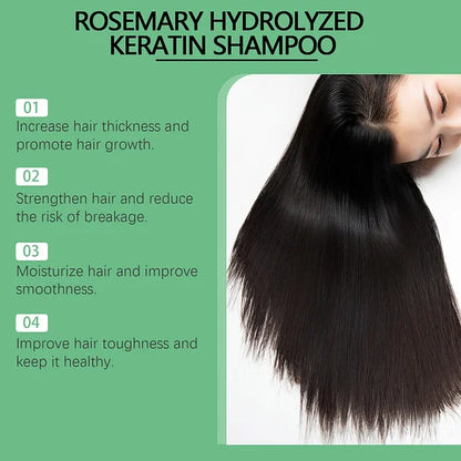Rosemary Shampoo BoostHair Growth, Control Oil & Dandruff,Soothe Scalp lritation & RestoreShine——ZH
