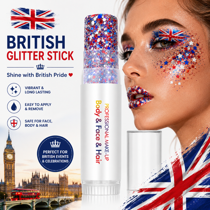 3-in-1 Patriotic Glow😍✨Red, White & Blue Glitter Body Stick