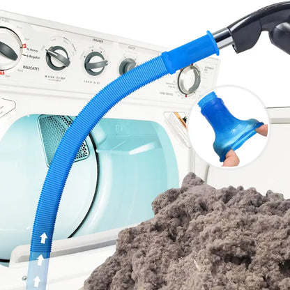 Sealegend Dryer Vent Cleaner kit Dryer Vacuum Hose Attachment with Stretch Universal Connector, Dryer Vent Cleaning Tool Vacuum Hose Lint Remover, Blue