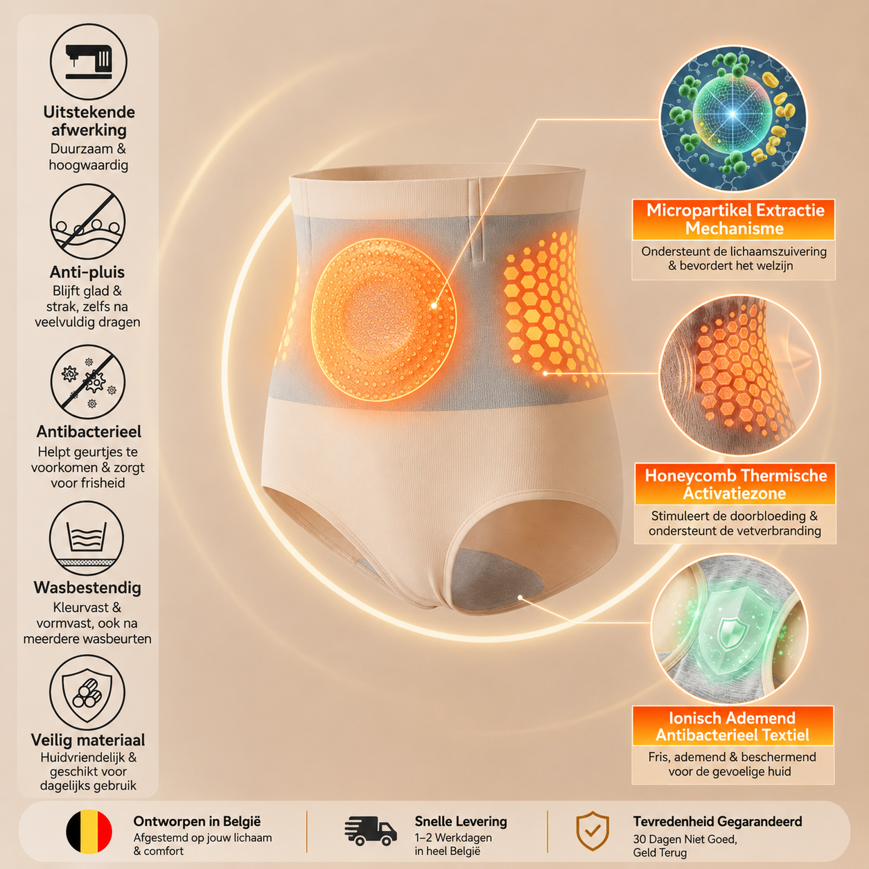 🥳2026 HOT SALE🥳💞95K+ VERKOCHT!🌸🧘‍♀️Thermische Corrigerende Shorts – Ontworpen voor een actieve warmte & betere bloedsomloop. Ondersteunt een stevigere, gladdere contour tijdens je dagelijkse bezigheden. Dé slimme shapewear-keuze! 👵✨