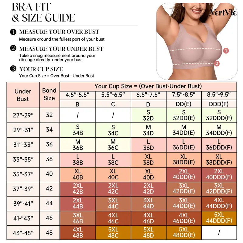 GRACE Classic T-Shirt Bra, Jelly Bras, Wireless Full Coverage for All Day Comfort