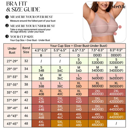 GRACE Classic T-Shirt Bra, Jelly Bras, Wireless Full Coverage for All Day Comfort