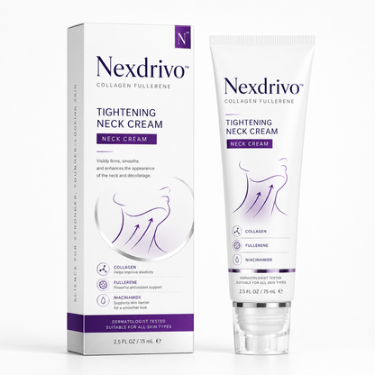 ✨ Nexdrivo™ Instant Neck Lift Cream  — 🧴 Infused with Retinol & Hyaluronic Acid | Firms the Neck, Reduces Wrinkles & Double Chin