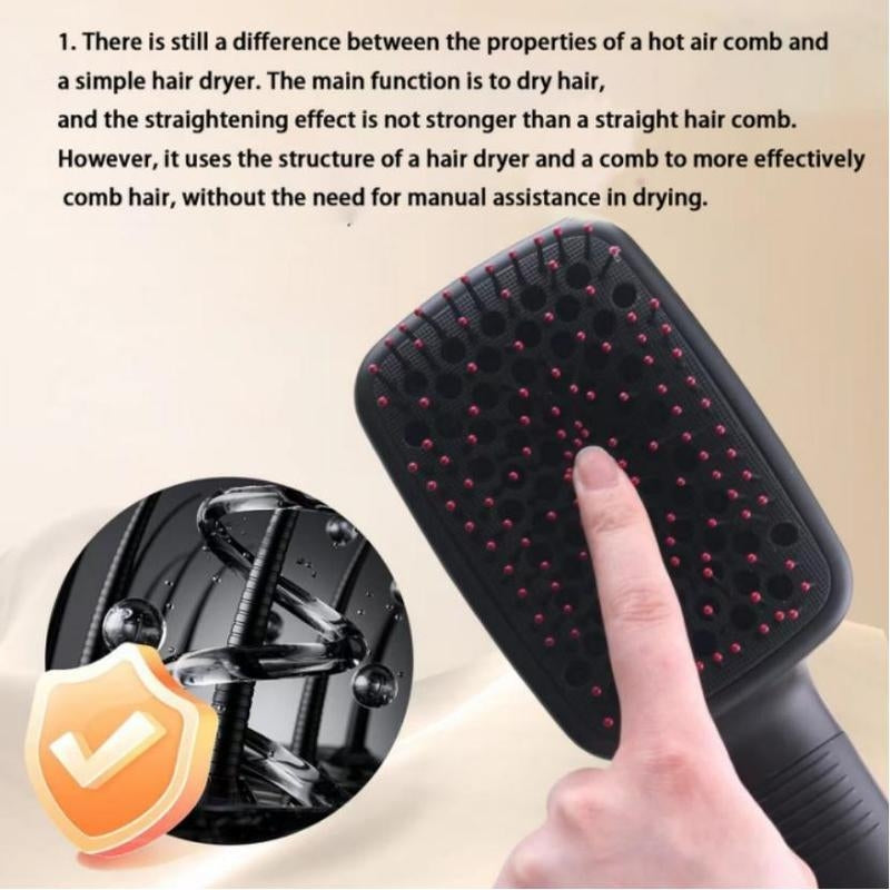 2 in 1 Comfort Comb Design Multifunctional Hair Dryer, Fast Drying Hair Styling Tool, Hairdressing Comb Hot Air Brush, Trending Products, Makeup Products, Back To School, Hair Straightener Comb