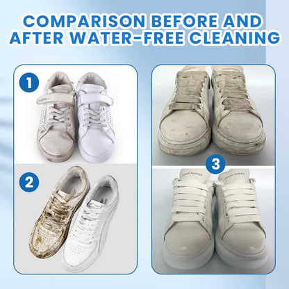 White Shoe Cleaner Cream Multipurpose No-Wash Solid Comes with Sponge Removes Stains Ideal for Leather Silicone Car Interiors Mild Non-Irritating Eco-Friendly