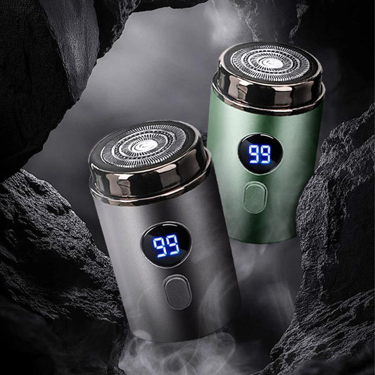 Mini Electric Shaver for Men - IPX7 Waterproof, Ultra-Thin 3D Floating Blades, 60min Runtime, Fast Type-C Charging, Cordless Portable Travel Razor, Wet/Dry Use