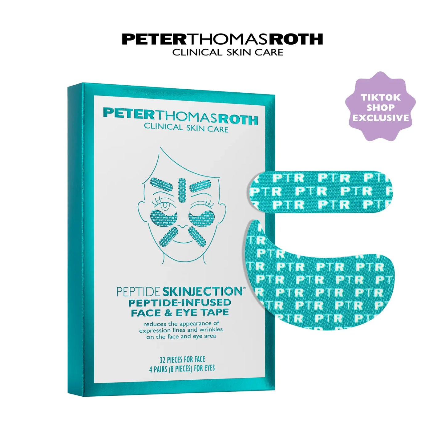 🔥 Peter Thomas Roth Peptide Skinjection Peptide Infused Face + Eye Tape