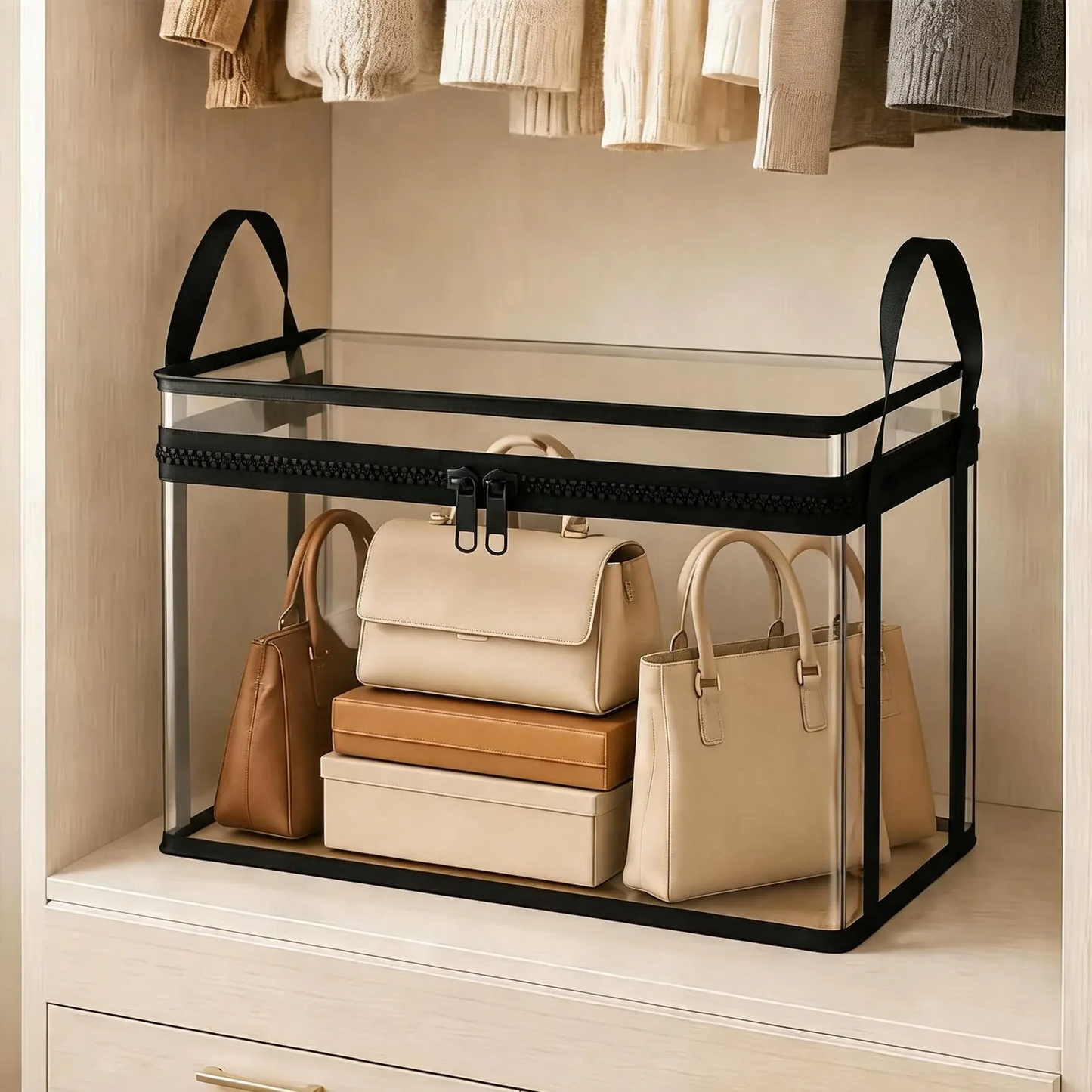 ⏳LAST DAY BUY 2 GET 1 FREE!!💕HomeVault™ Transparent Storage Bag – Large, Dust & Moisture-Proof with Handle✨Ultimate All-in-One Organizer for Clothes, Toys, Books, Stuffed Animals & Absolutely Everything! 🧸📚👕🧦
